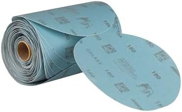 Mirka Galaxy Sandpaper 6 inch PSA Linkroll Grit 180 100 Discs