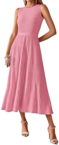 BTFBM Women Midi Bodycon Tank Dress