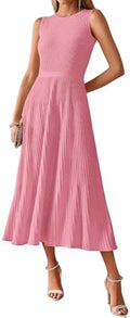 BTFBM Women Midi Bodycon Tank Dress