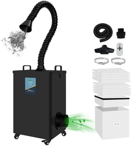 FumeClear FC-2002A Laser Fume Extractor with Outdoor Vent for Odor Removal