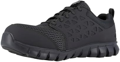 Reebok Men's Rb4041 Sublite Cushion Safety Toe Athletic Work Shoe Black