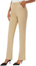 iChosy Women's Stretch Straight Leg Dress Work Pants Business Casual Slacks