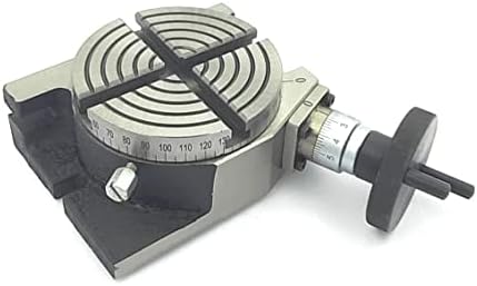 4" Inch (100 mm) Rotary Table 4 Slot for Milling Machine with M6 clamp kit