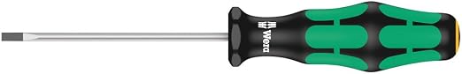 WERA 05105650001 334/6 Rack Screwdriver Set Kraftform Plus Lasertip and Rack, 6 Pieces