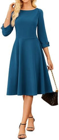 GRACE KARIN Work Dresses for Women Fit and Flare Midi Dress