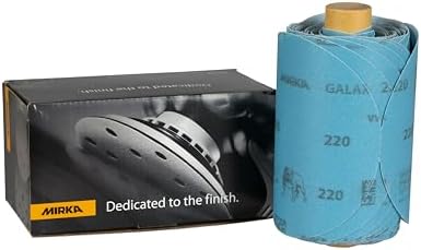 Mirka Galaxy Sandpaper PSA Linkroll 5 inch Grit 220 100 Discs
