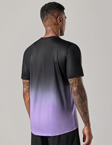 Liberty Imports 5 Pack Men's Active Quick Dry Crew Neck T Shirts