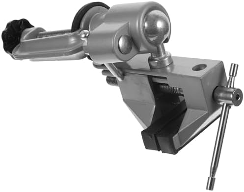 IMIKEYA 2-In-1 360° Rotating Woodworking Vise and Drill Press Clamp, Multipurpose Bench Vise Table Clamp for Metalworking and Welding, Heavy Duty Workholding Device