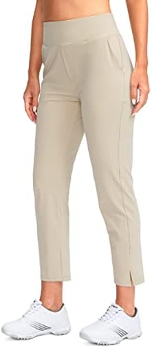 YYV Women's Golf Pants High Waist Stretch Ankle Pants with Pockets