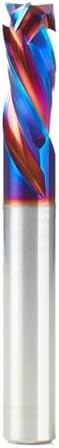 Amana Tool Spektra Extreme Tool Life Coated Solid Carbide CNC Compression Spiral Router Bit, 46011-K, 3/8 D x 7/8 CH x 3/8 Shank x 3 Inch Long 3 Flute