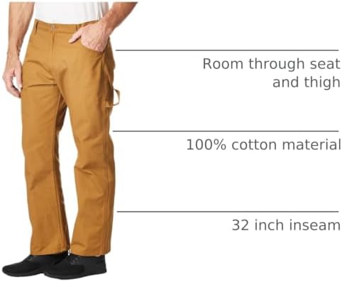 Dickies Men's Relaxed Fit Heavyweight Duck Carpenter Pants