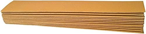 Starcke Premium Gold Aluminum Oxide Longboard Sanding Sheets 2-3/4 x 16-1/2 Inch - Hook And Loop Sandpaper For Wood, Auto Body, Paint, Metal, And Plastics (25, 320 Grit)
