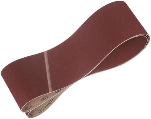 HARFINGTON 6 x 80 Inch Sanding Belts, 2 Pcs 120 Grits Aluminum Oxide