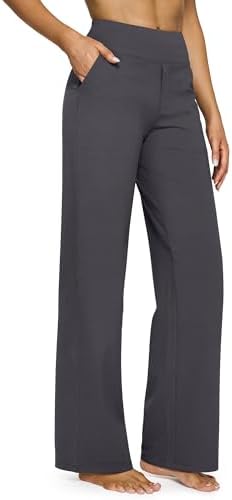 G4Free Yoga Pants for Women Wide Leg Pants with Pockets High Waisted