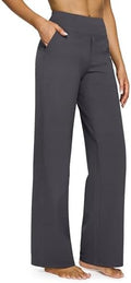 G4Free Yoga Pants for Women Wide Leg Pants with Pockets High Waisted