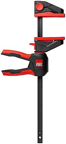 BESSEY EZ360-15 Single-Handed Clamp with Rotating Handle, Span 150 mm, Projection 80 mm, Easy Overhead Work, Innovative 360° Rotating Mechanism, Weight 0.78 kg