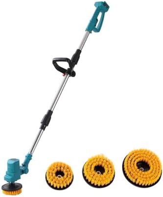 Electric Spin Scrubber for Makita 18V Battery, Extra Long Foldable 1800RPM Cleaning Brush