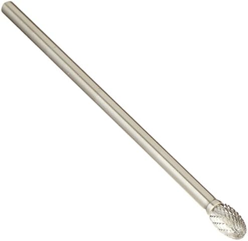 Drill America SE-3 Carbide Burr/Rotary File Oval Double Cut for Die Grinder 3/8" Dia. x 5/8" Cut Length with 1/4" Shank and 6" Overall Length, DUL Series