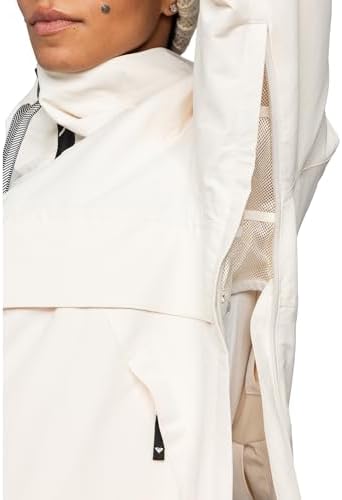 Roxy Women's Shelter Snowboard Jacket – 10k Waterproof Insulated Ski Jacket, Pfas-free, Hydrosmart Collar