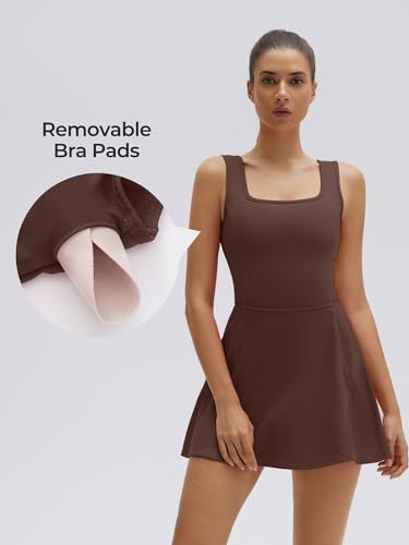 SUUKSESS Tennis Dress with Shorts Underneath Easy Peasy Athletic Dresses