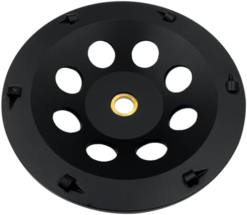 7" PCD Grinding Wheel for Epoxy, Glue, Mastic Removal, 6 PCD Segments