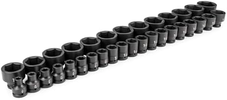 TEKTON 3/4 Inch Drive Impact Socket Set, 33-Piece | SID93007 | (1/2 - 2-1/2 in.), Shallow, 6-Point