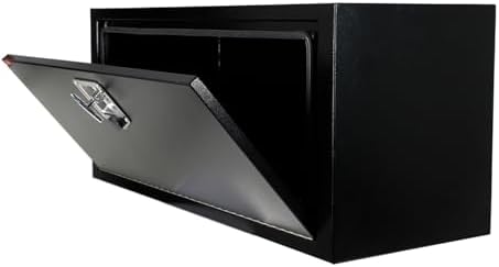 36 Inch Underbody Truck Box Steel Storage Tool Box,36 x 14 x 16 Tool Chest Organizer w/Lock and Keys For Pickup,Truck Bed, RV, Trailer,Heavy Duty Waterproof Black box
