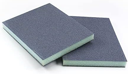 Utoolmart Sanding Sponge Sanding Blocks, 150 Grit Wet Dry Sandpaper Sponge, Washable and Reusable Sand Sponge Kit, for Kitchen Cookware Cleaning and Rust Removal of Rusted Metal, Blue, 8 Pcs