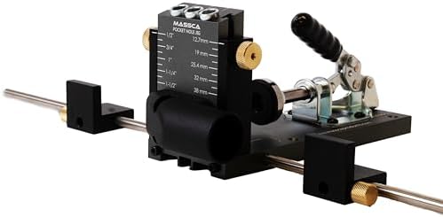 Massca Pro M2 Pocket Hole Jig, Aluminum Woodworking Tools for Wood Joinery