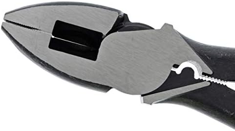 IDEAL Electrical 30-430 Standard Side-Cutting Pliers - 9.5 in., Linesman Pliers with New England Nose, Crimping Die, Fish Tape Puller, PVC Grip Handles