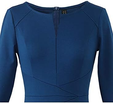 VFSHOW Womens Work Business Office Zipper Up Slim Bodycon Sheath Dress
