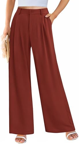 PRETTYGARDEN Women's Flowy Wide Leg Dress Pants