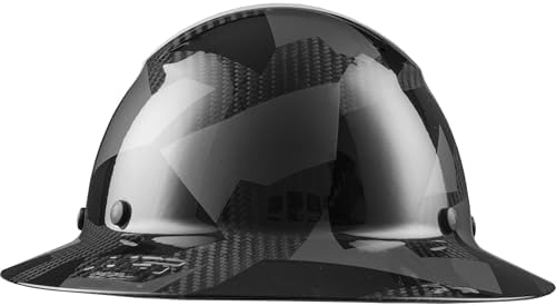LIFT SAFETY Dax Carbon Fiber Full Brim Hard Hat | Safety/Construction Helmet w/ 6 Point Suspension for Comfort & Impact Protection