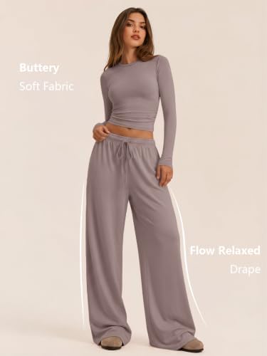 Trendy Queen Women's 2 Piece 2026 Fall Fashion Lounge Set with Pockets