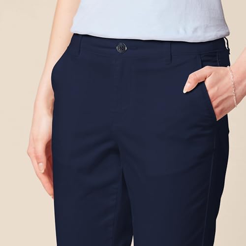 Amazon Essentials Women's Mid-Rise Slim-Fit Stretch Cropped Capri Pants (Available in Plus Size)
