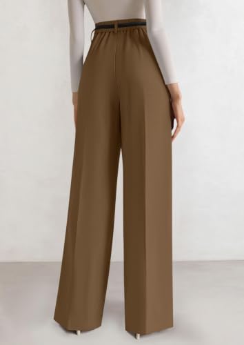 PRETTYGARDEN Women's Tailored Wide Leg Work Dress Pants
