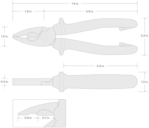 TEKTON 7 Inch Insulated Combination Pliers | PVG30007