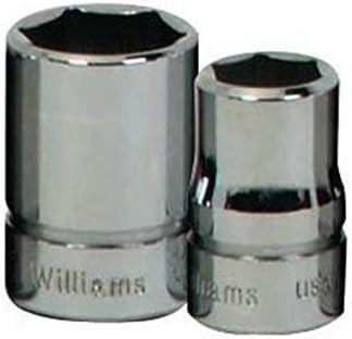 Williams JHWB-630 3/8-Inch Drive Shallow SAE 6 Point Socket, 15/16-Inch, High-Polished Chrome Finish
