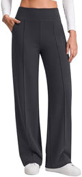 G4Free EverGoing Wide Leg Yoga Pants for Women Front Seam with Pockets