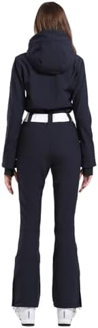 GSOU SNOW Womens Ski Suit One Piece Jumpsuit Snow Jacket Waterproof