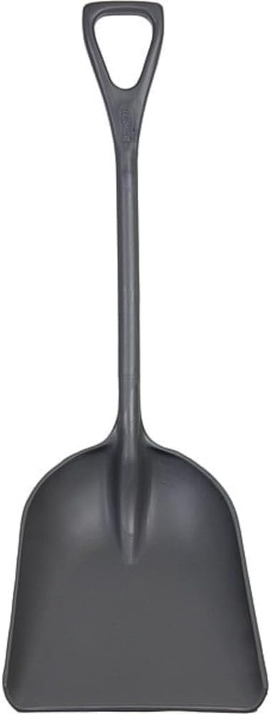 Remco 6982RG Grey Polypropylene Industrial Hygienic Shovel, 26" Blade