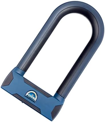 Squire Locks Stronghold D16/230 Keyed D-Lock: Hardened Boron Steel, 16mm Shackle, Sold Secure Bicycle Diamond Approved