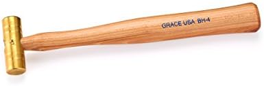 Grace USA Brass Hammer, Gunsmith Tools & Accessories, Gun Care, Woodworking, Machinist, Mechanic, Made in USA
