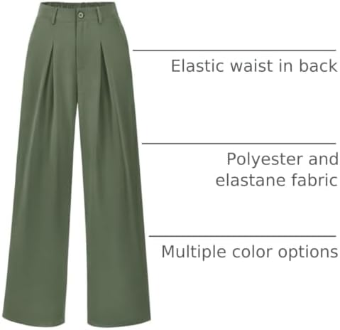 BTFBM Fall High Waisted Business Casual Palazzo Pants for Women Dressy 2026