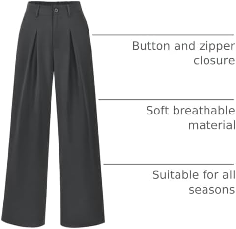 BTFBM Fall High Waisted Business Casual Palazzo Pants for Women Dressy 2026