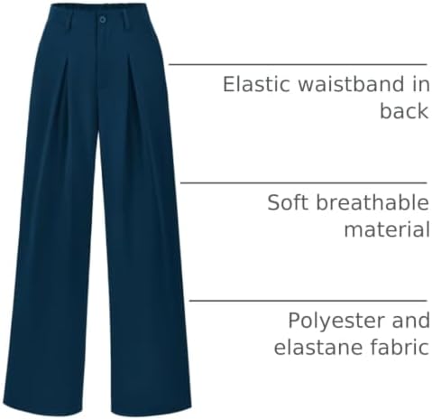 BTFBM Fall High Waisted Business Casual Palazzo Pants for Women Dressy 2026