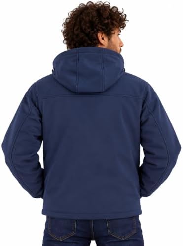 Reebok Mens 3-in-1 Softshell Systems Weather Resistant Midweight Jacket