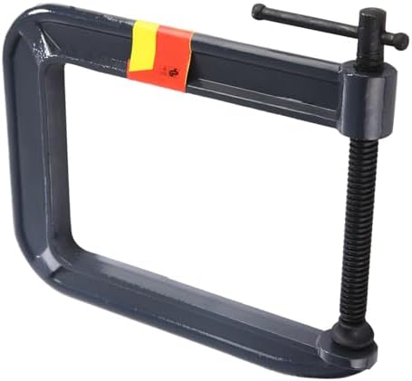 Fabater Heavy Duty G Type Woodworking C Clamp, 100% Steel Heat Treated DIY Carpentry Clamping Device, 4.3-7.3in Depth, 2.4-3.9in Thickness, 650-1180g (Clamping thickness 100*depth 185mm)
