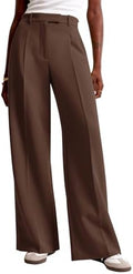 NIMIN Women Wide Leg Work Pants High Waisted Dress Trousers with Pockets