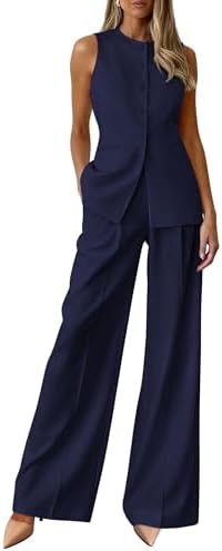 PRETTYGARDEN Women's 2 Piece Sets Business Casual Outfits